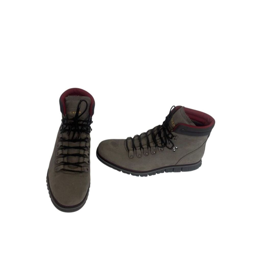 Cole Haan Men's ZERØGRAND Waterproof Hiker Boots Grey Size 10.5